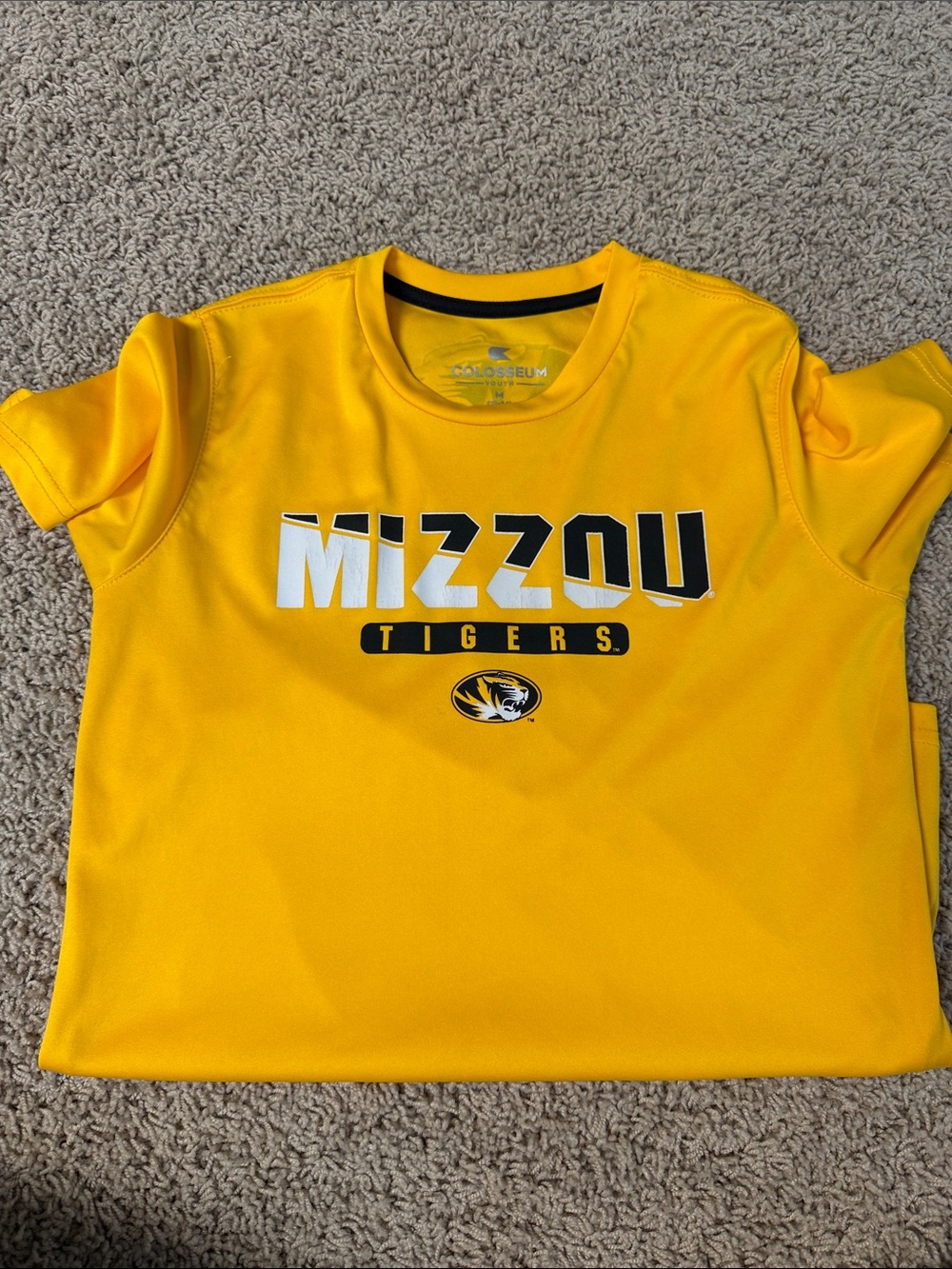 Colosseum Kids Yellow Mizzou Tigers Short-Sleeve Tee